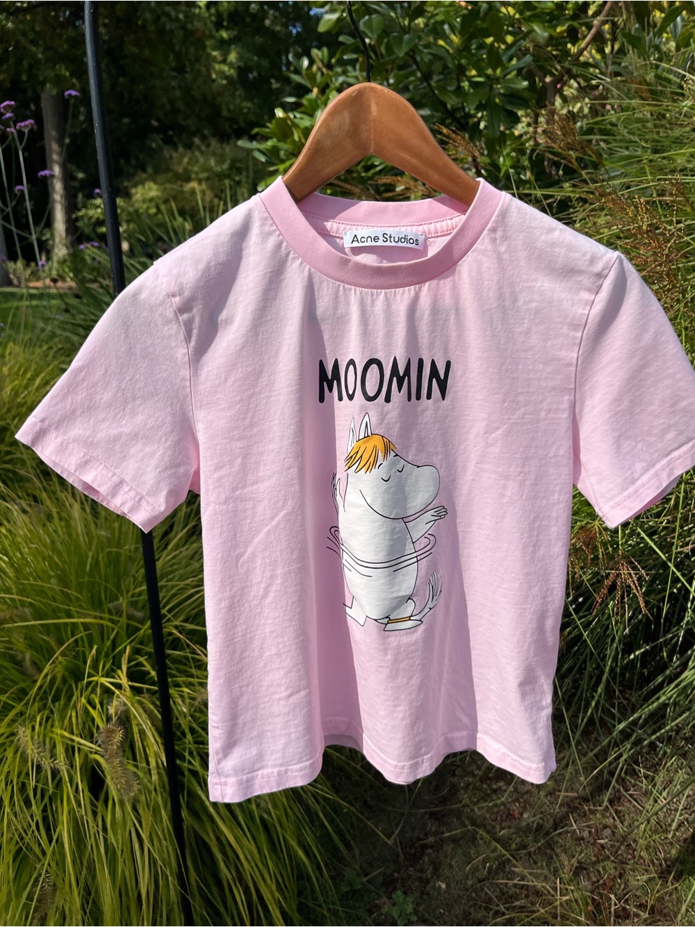 Acne Pink Moomin Graphic Tee